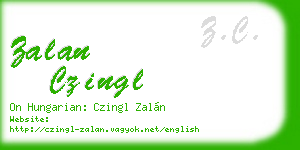 zalan czingl business card